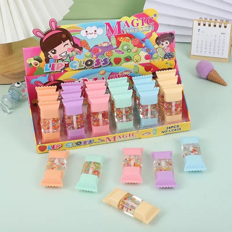 Set Of 6 Cute Candy Shape Lip Gloss, Transparent Gloss Set, Moisturizing Long Lasting Lip Gloss, Crystal Lip Gloss Oil For Women Lips, Non-Stick Waterproof Lip Gloss Set Of 6 Cute Candy Shape Lip Gloss, Transparent Gloss Set, Moisturizing Long Lasting Lip Gloss, Crystal Lip Gloss Oil For Women Lips, Non-Stick Waterproof Lip Gloss
